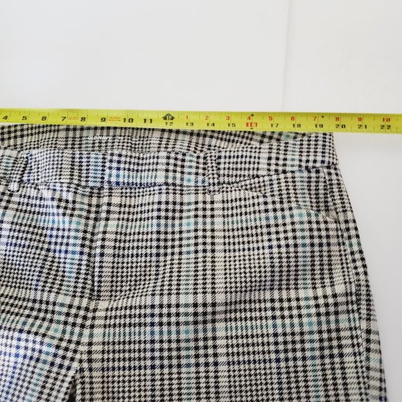 Old Navy Pants Pixie High Rise Slim Ankle Academia Plaid Preppy Stretch 20 - Picture 8 of 11